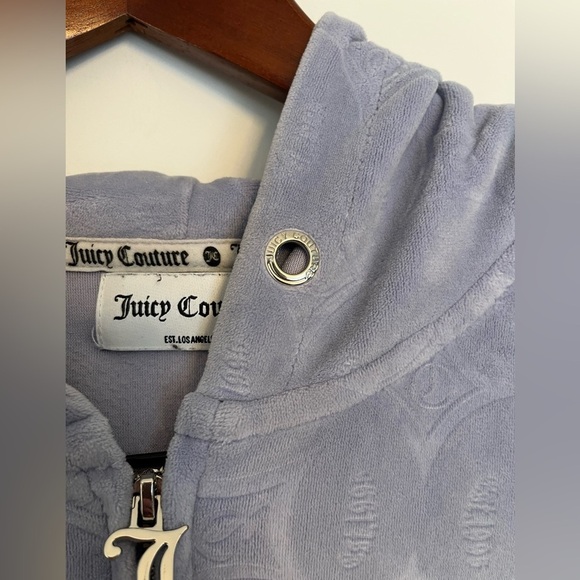 Juicy Couture Lavender Patterned tracksuit vest size medium - Picture 6 of 8